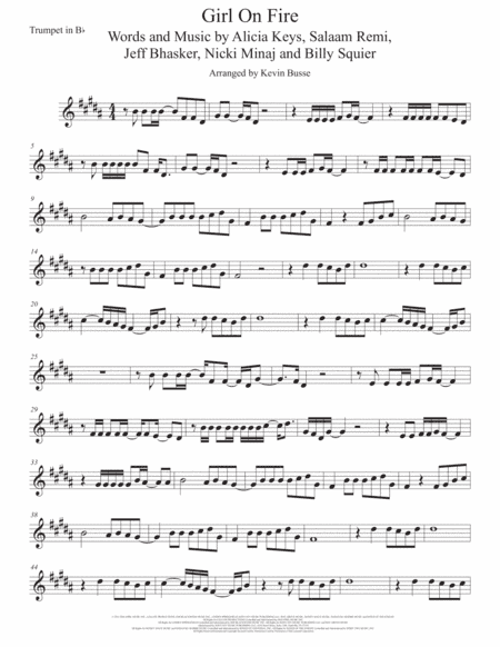 Girl On Fire (arr. Kevin Busse)