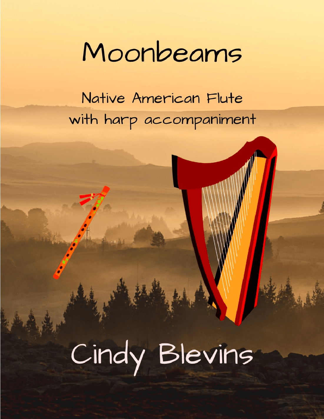Moonbeams, Native American Flute and Harp