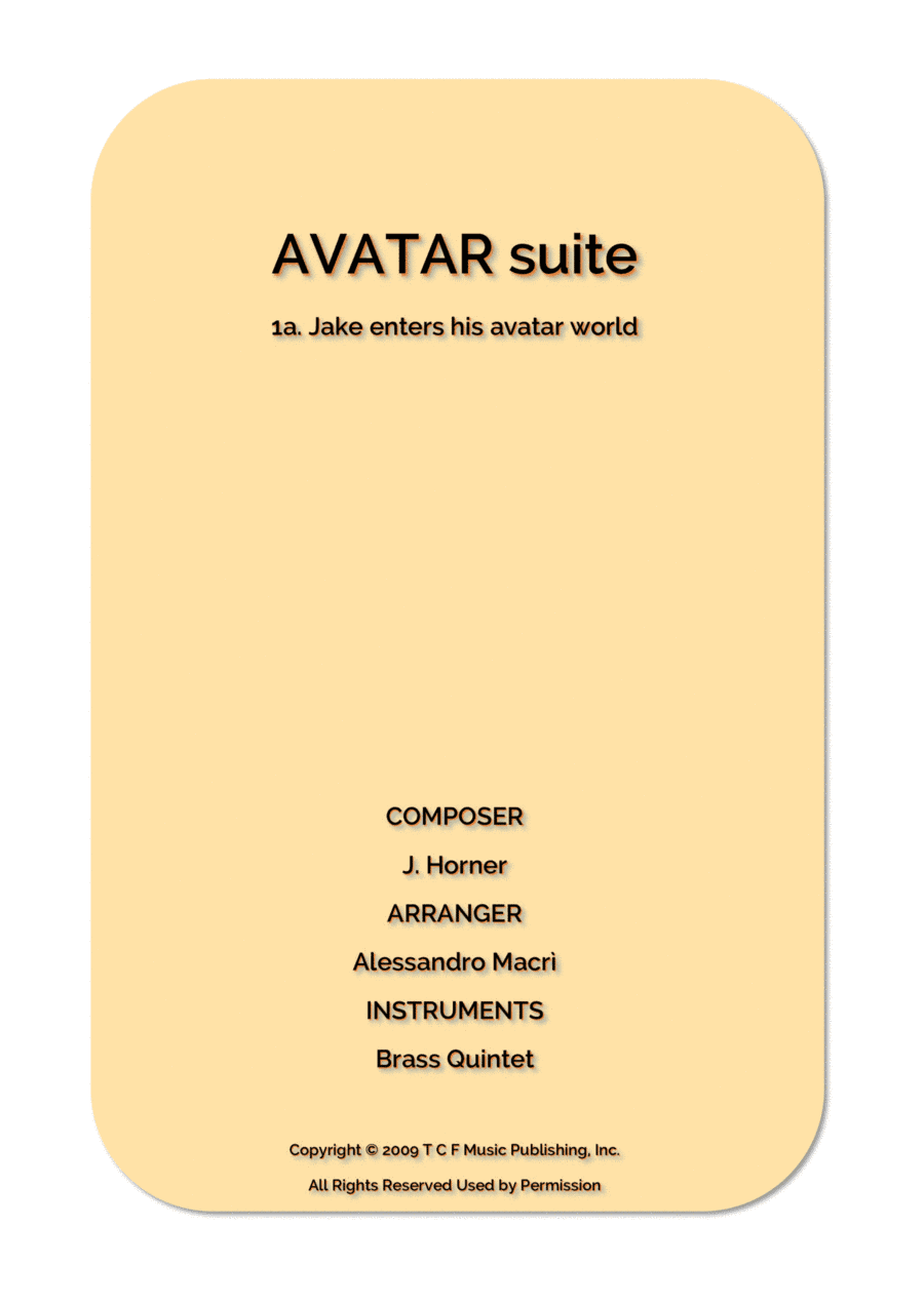 Jake Enters His Avatar World (arr. Alessandro Macrì)
