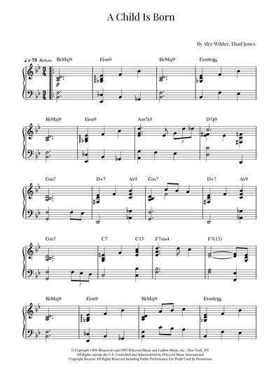 A Child Is Born (arr. Roger da Luz)