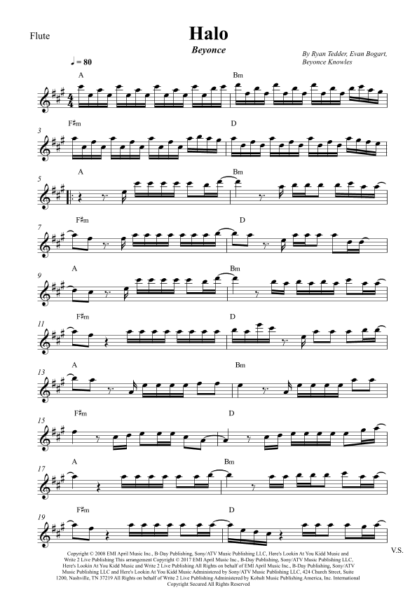 Halo (arr. Wesley S. SIlva)