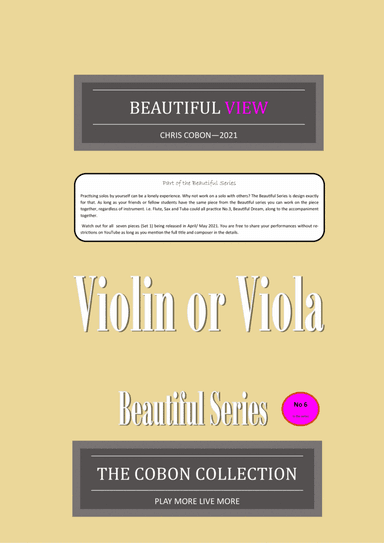 No.6 Beautiful View (Violin or Viola)