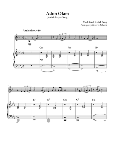 Adon Olam (Eternal Master) (arr. Kaiserin Rebecca)