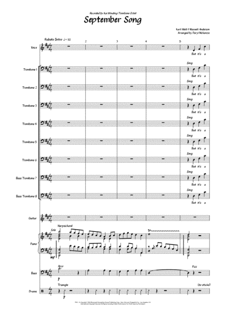 September Song (arr. Daryl McKenzie)