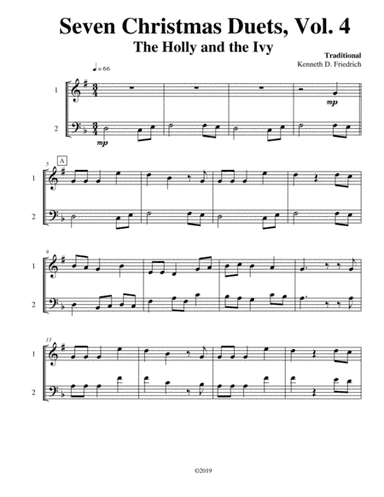 Seven Christmas Duets, Vol. 4 (arr. Kenneth D. Friedrich)