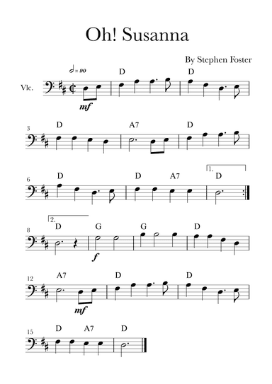 Oh! Susanna (arr. Glauco Fernandes)