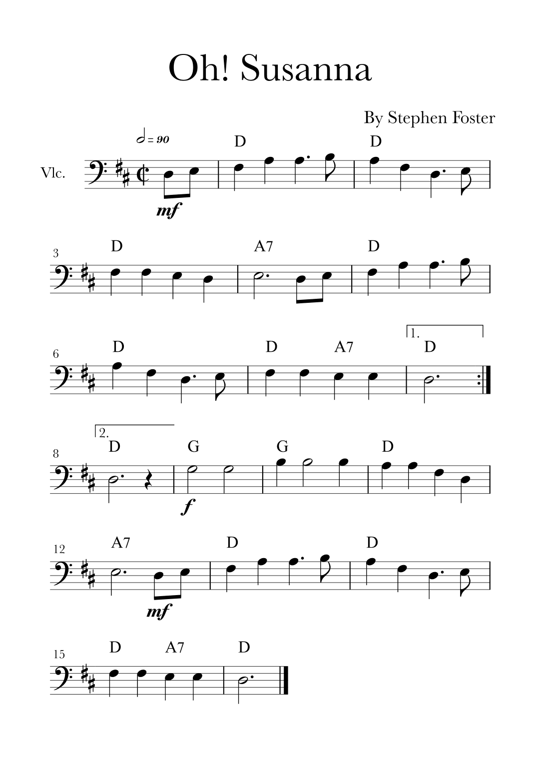 Oh! Susanna (arr. Glauco Fernandes)