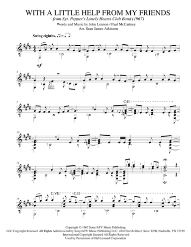 With A Little Help From My Friends (arr. Sean James Atkinson)