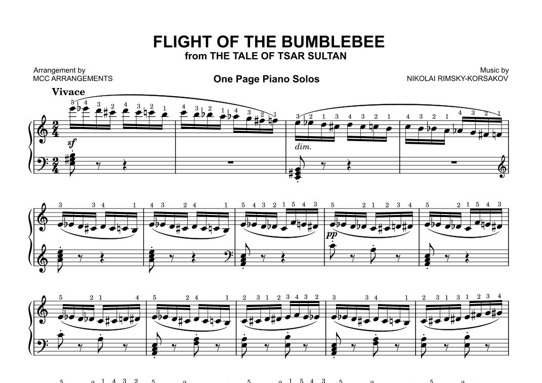 Flight of the Bumblebee (arr. MCC Arrangements)