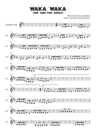 Waka Waka (this Time For Africa) (arr. Alexander Bosrup Karlsen)