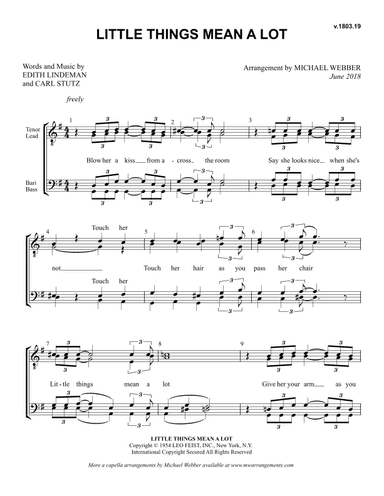 Little Things Mean A Lot (arr. Michael Webber)