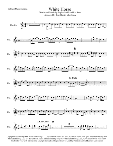 White Horse (arr. Jose Daniel Morales A.)