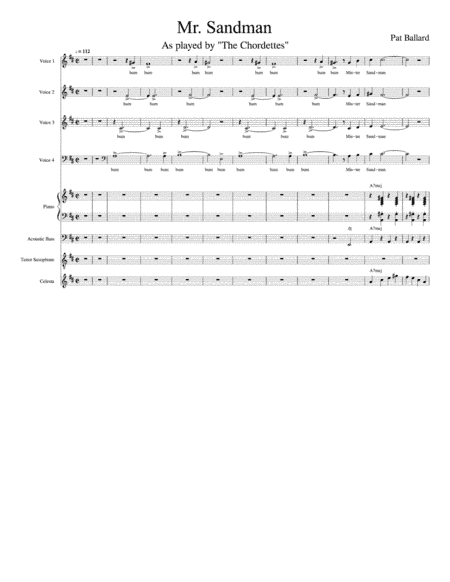 Mister Sandman (arr. Resendiz)