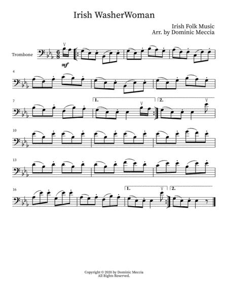 Irish WasherWoman (arr. Dominic Meccia)
