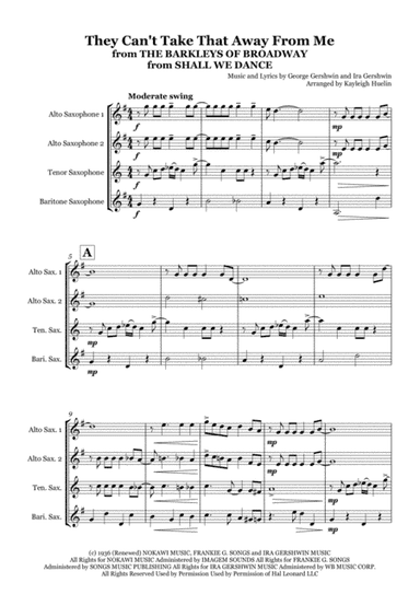 They Can't Take That Away From Me (arr. Kayleigh Huelin)