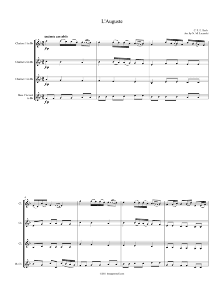 L'Auguste (arr. Nick Lacanski)