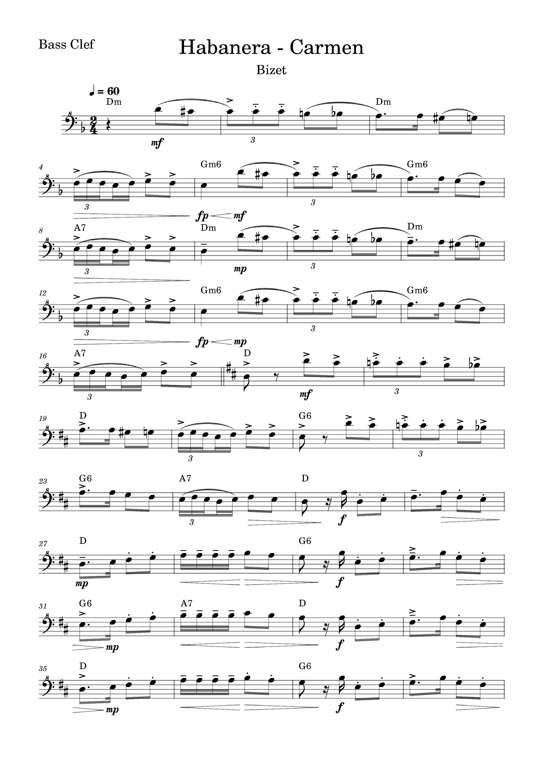 Habanera - Carmen (arr. Fabio Eduardo de Oliveira)