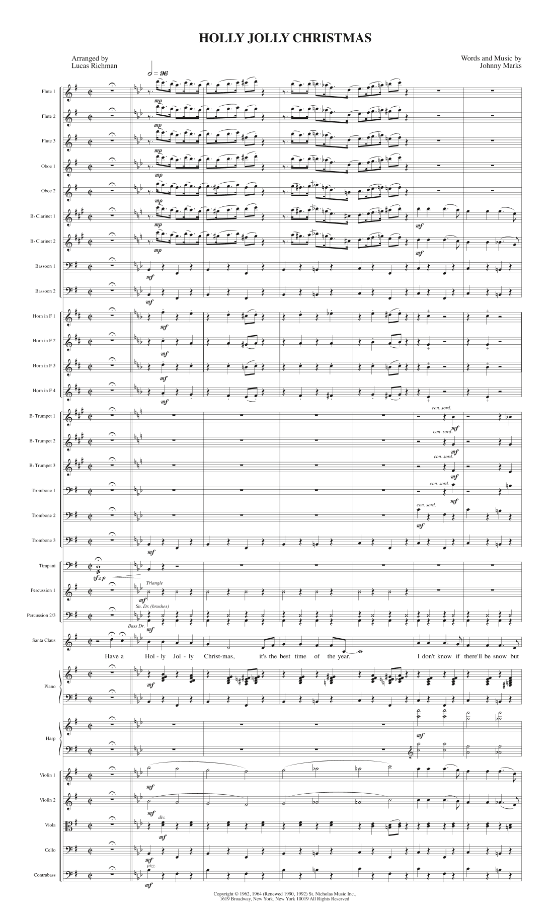 A Holly Jolly Christmas (arr. Lucas Richman)