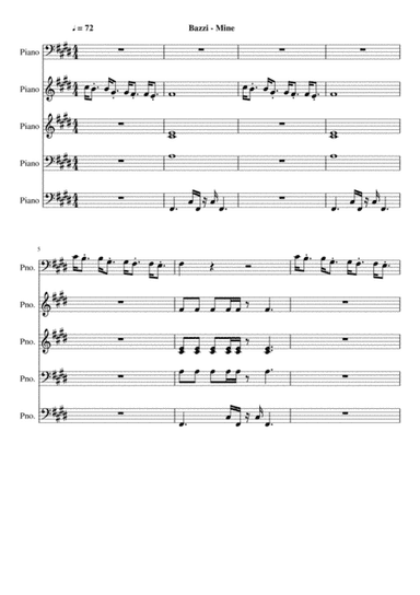 Bazzi - Mine (Official Midi File Download) (arr. John Blake)