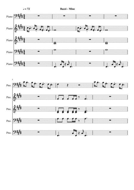 Bazzi - Mine (Official Midi File Download) (arr. John Blake)