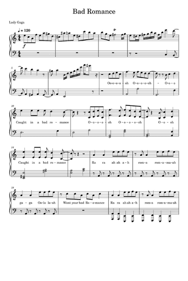 Bad Romance (arr. Lady Gaga)