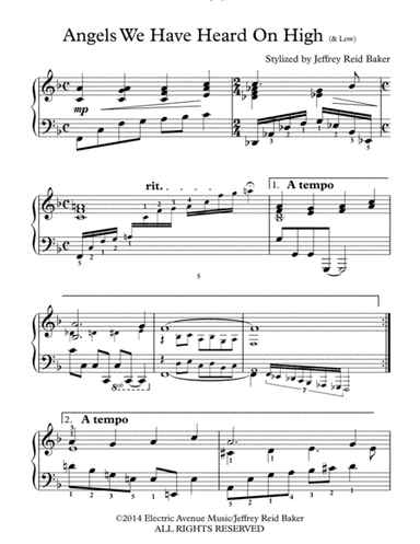 Angels We Have Heard On High (and Low) (arr. Jeffrey Reid Baker)