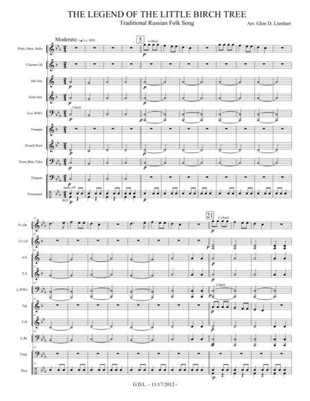 Legend of the Little Birch Tree (arr. Glen D. Lienhart)