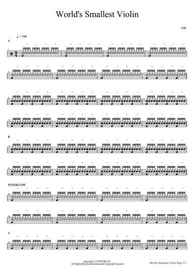 World S Smallest Violin (arr. COPYDRUM)