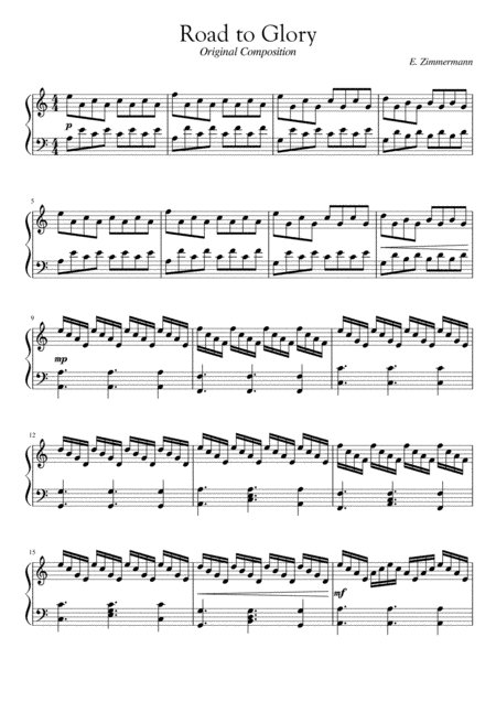 Road to Glory - Piano Solo (Original Composition)