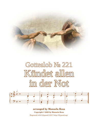 Kündet allen in der Not (Gotteslob 221) (arr. Manuela Rosa)