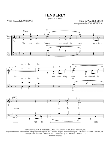 Tenderly (arr. Jon Nicholas)