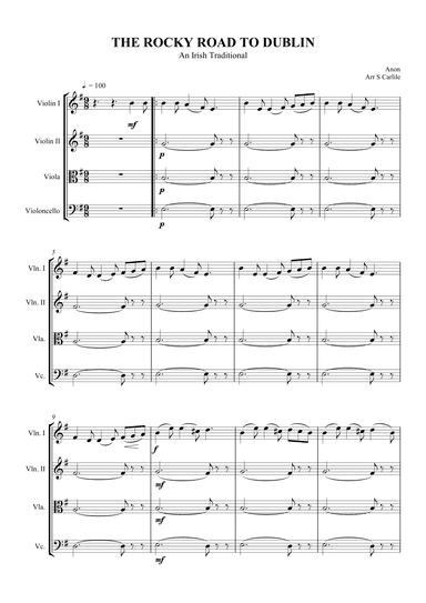 The Rocky Road to Dublin (arr. SCMusic)