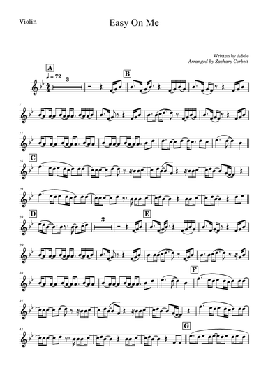 Easy On Me (arr. Zachary Corbett)