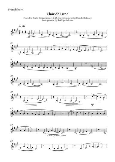 Clair de Lune (arr. Rodrigo Faleiros)