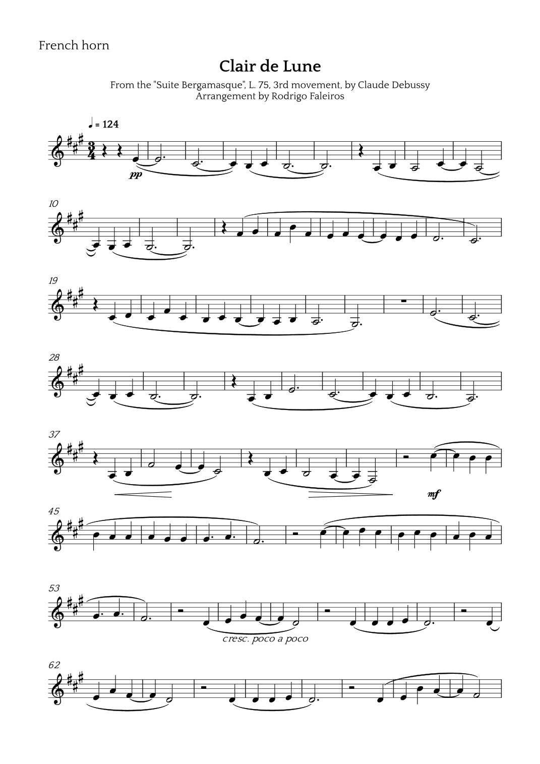 Clair de Lune (arr. Rodrigo Faleiros)