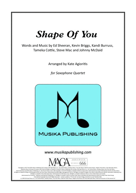 Shape Of You (arr. Kate Agioritis)