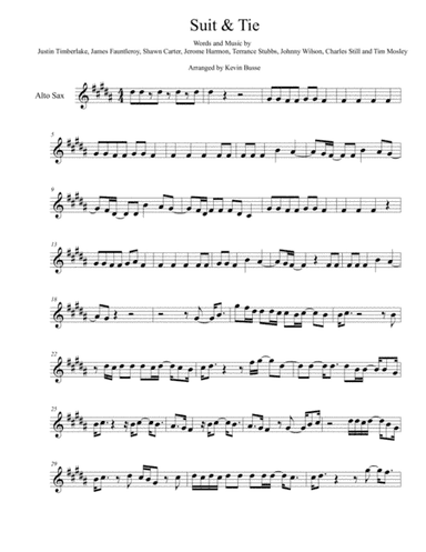 Suit & Tie (arr. Kevin Busse)