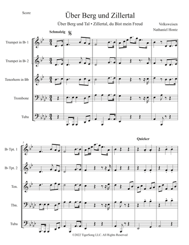 Über Berg und Zillertal (arr. Nathaniel Hontz)