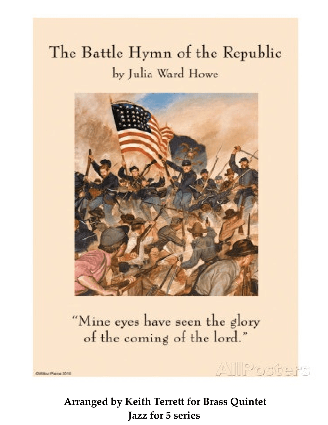 Battle Hymn of the Republic for Brass Quintet (jazz for 5 brass series) (arr. Keith Terrett)