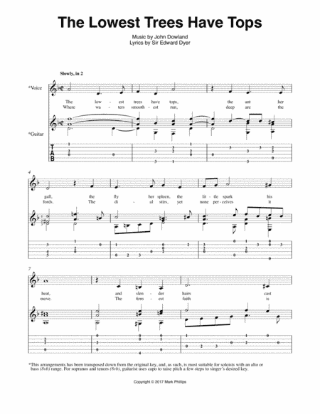 The Lowest Trees Have Tops (arr. Mark Phillips)