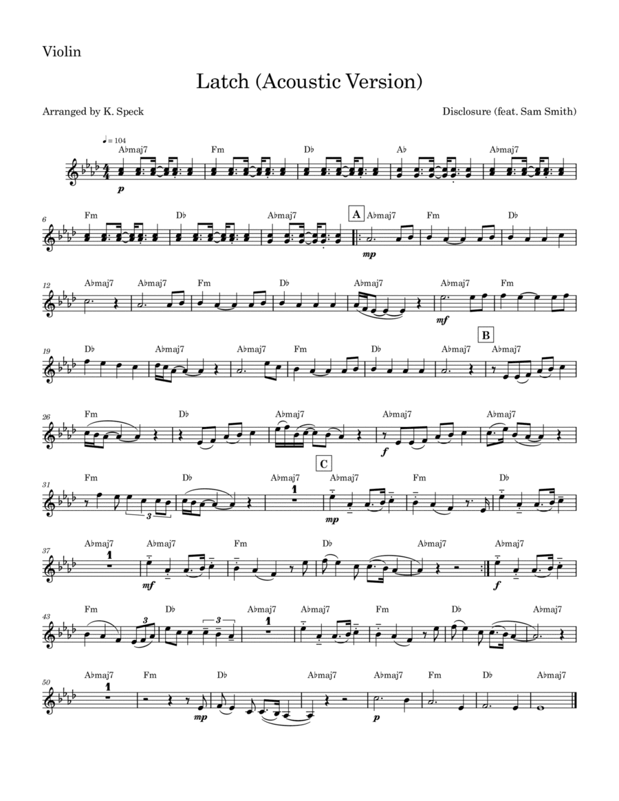 Latch (arr. K. Speck)