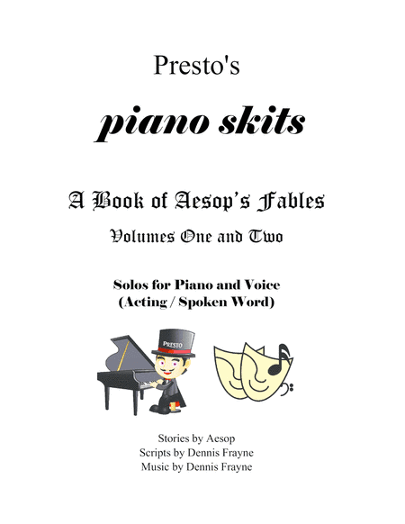 A Book of Aesop's Fables, Volumes One and Two, Solos for Piano and Voice (Acting / Spoken Word) (Pre