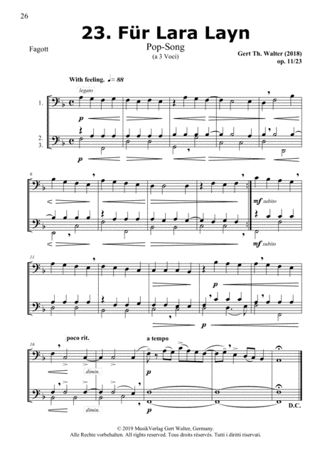 For Lara Layn (from Woodwind Pop Romanticists)