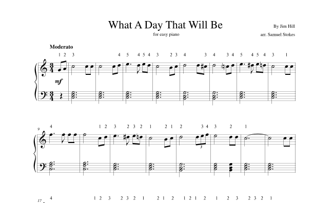 What A Day That Will Be (arr. Samuel Stokes)