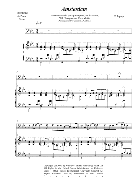 Amsterdam (arr. James M. Guthrie)