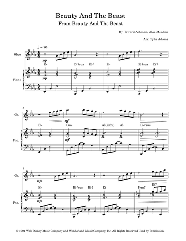 Beauty And The Beast (arr. Tyler Adams)