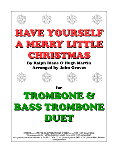 Have Yourself A Merry Little Christmas (arr. John Groves)