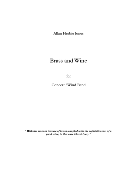 Brass  and Wine