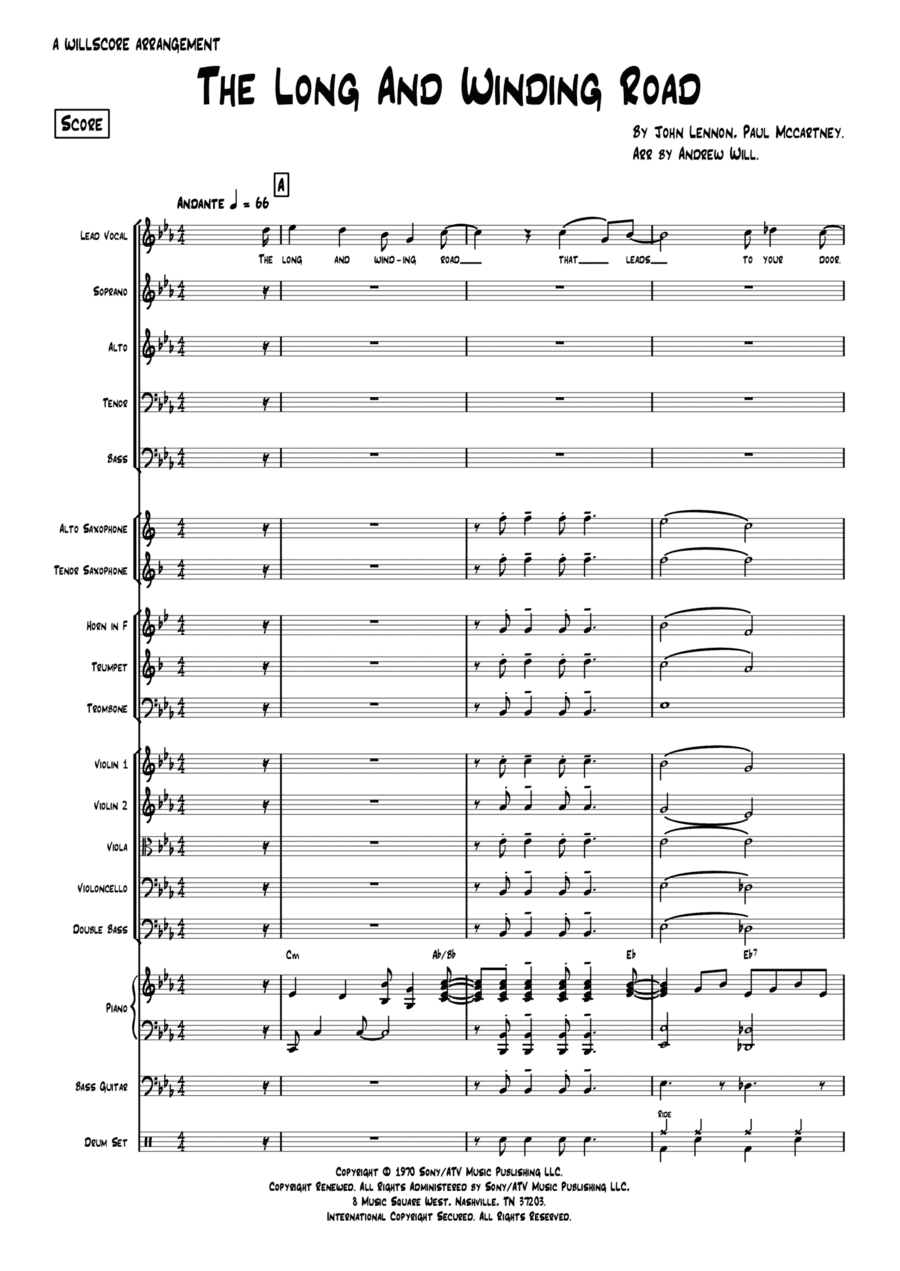 The Long And Winding Road (arr. Andrew Will)