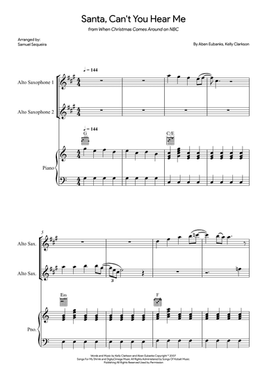 Santa Can't You Hear Me (arr. Samuel Sequeira)